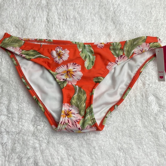 Xhilaration Floral Bikini Bottom hipster sz Medium - Picture 4 of 6